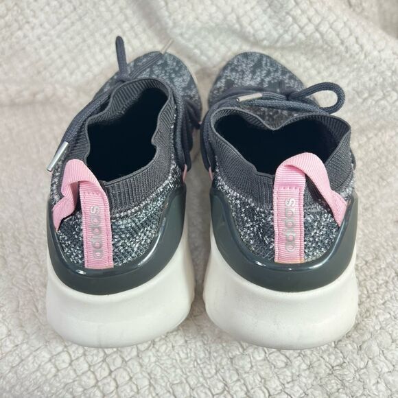 Adidas Women's Ultimafusion slip on laced pink gray marled athletic shoe size 10 - Picture 5 of 8